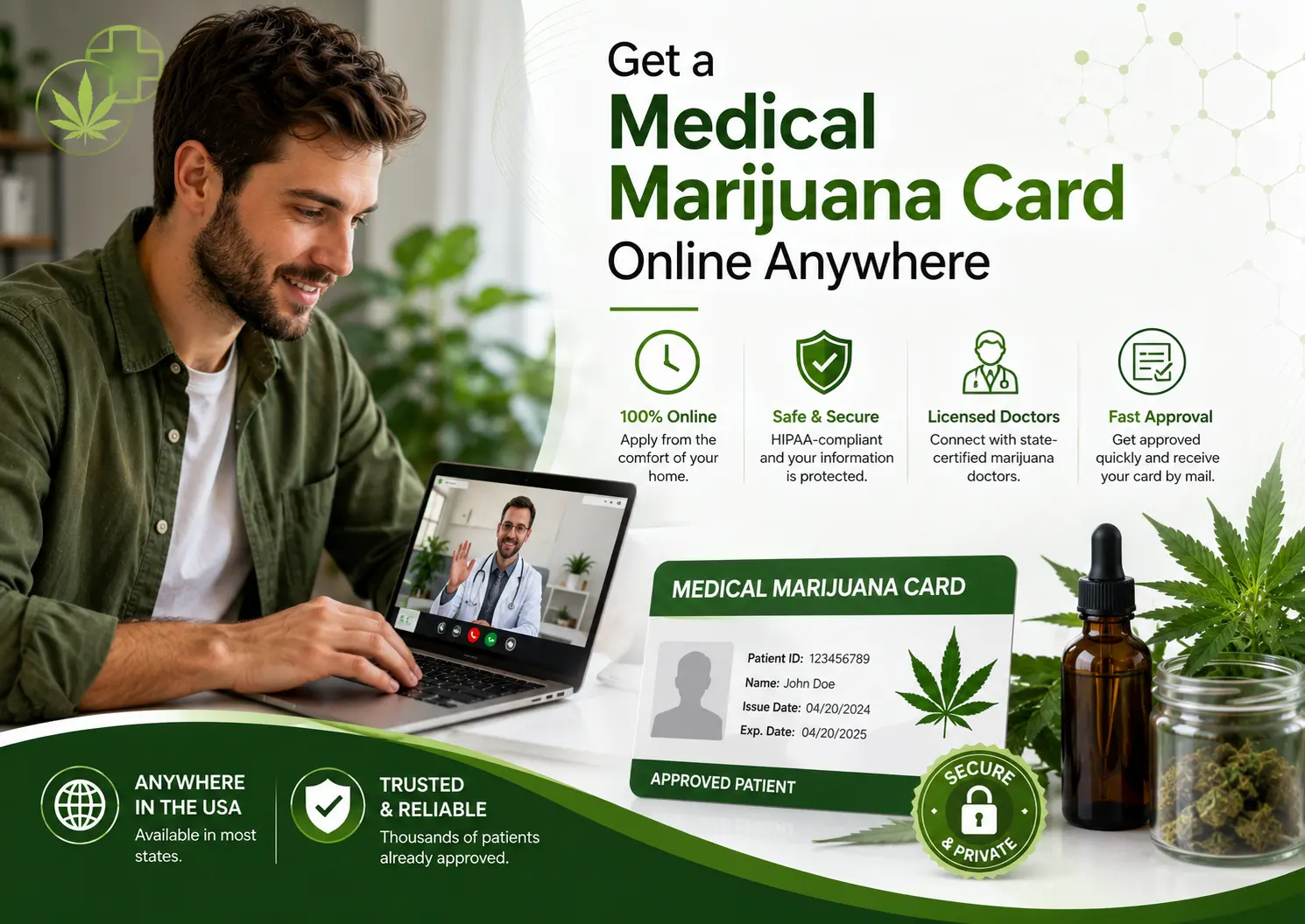 Get a Medical Marijuana Card Online Anywhere